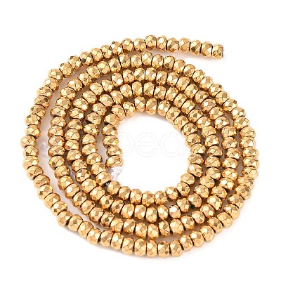 Electroplated Synthetic Non-magnetic Hematite Beads Strands G-H027-E01-02-1