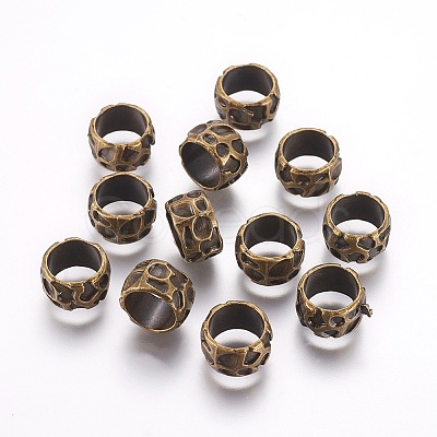 Rondelle Tibetan Style Alloy Beads LS-X-MLF10982Y-NF-1