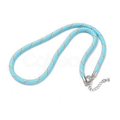 Ployester Core-Wrapped Round Cord Necklace Making KK-CBACFA2-03P-19-1