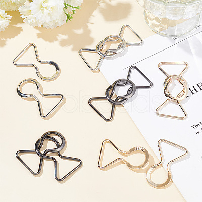 12Pcs 3 Colors Alloy Belt Buckles FIND-OC0002-91A-1