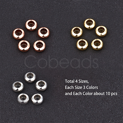 Brass Flat Round Spacer Beads KK-PH0035-81-1