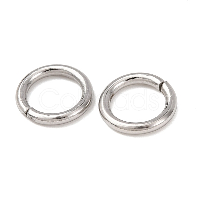 Tarnish Resistant 304 Stainless Steel Open Jump Rings STAS-Q186-02-8x1.2mm-1