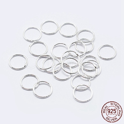 925 Sterling Silver Soldered Closed Jump Rings STER-F036-03S-1x6-1