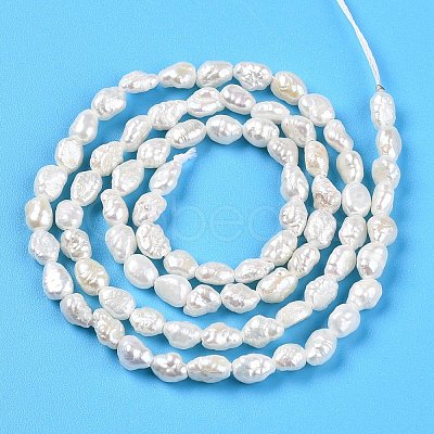 Natural Cultured Freshwater Pearl Beads Strands LS-PEAR-N014-03H-1