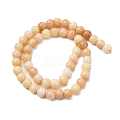 Ombre Effect Dyed Glass Beads Strands X-GLAA-T031-01O-07-1