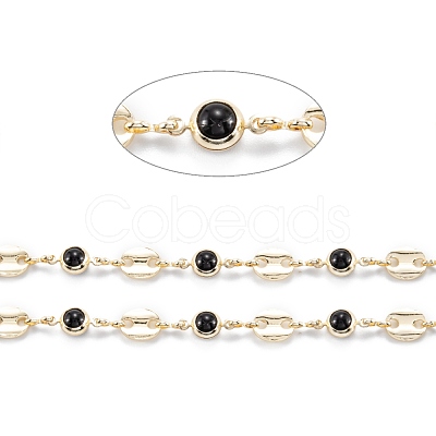 3.28 Feet Handmade Brass Beaded Chain X-CHC-M021-30LG-A-1