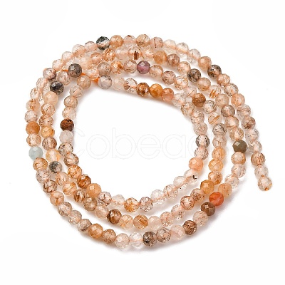 Natural Rutilated Quartz Beads Strands G-D314-A01-2mm-1