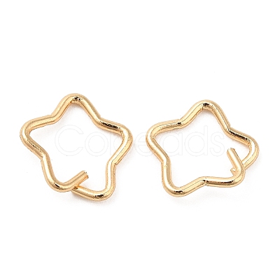 Brass Open Linking Rings KK-F855-09G-1