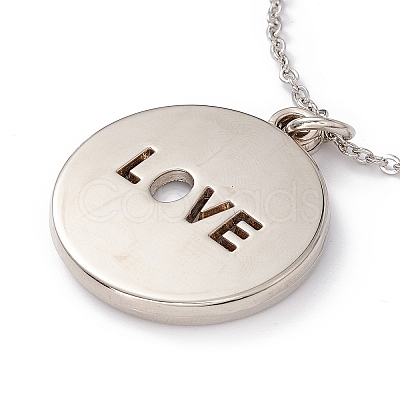 Sublimation Blank Aluminum Pendant Necklace LS-NJEW-E020-01P-01-1