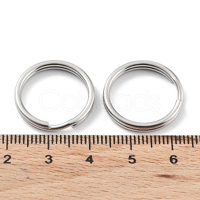 Non-Tarnish 304 Stainless Steel Split Key Rings STAS-Q314-02A-P-1