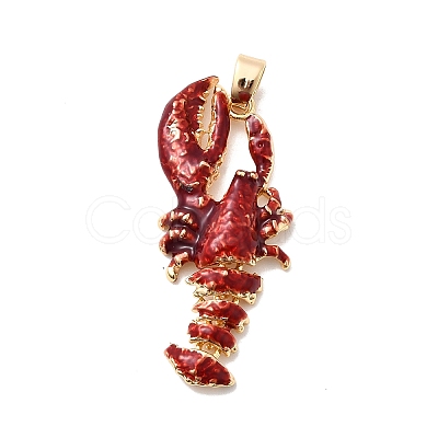 Brass Enamel Pendants KK-A277-03G-02-1