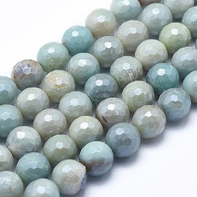 Natural Amazonite Beads Strands G-O164-02-8mm-1