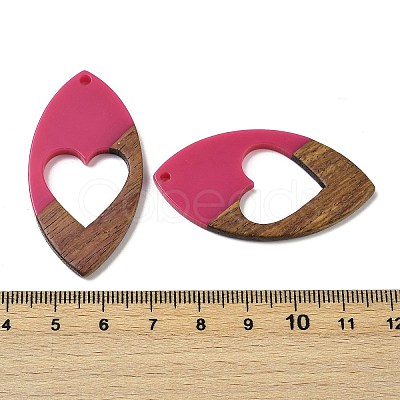 Resin and Walnut Pendants WOOD-I013-02B-1