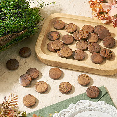 30Pcs Natural Schima Wood Beads WOOD-TA0003-07-1