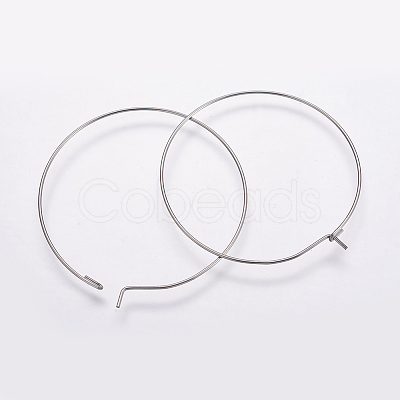 316 Surgical Stainless Steel Hoop Earrings Findings STAS-K146-039-20mm-0.8-1
