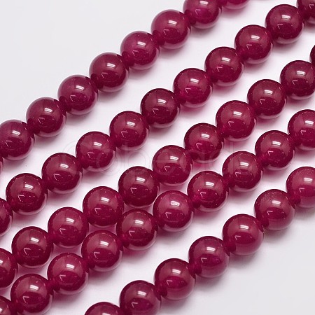 Natural & Dyed Malaysia Jade Bead Strands G-A146-12mm-A15-1