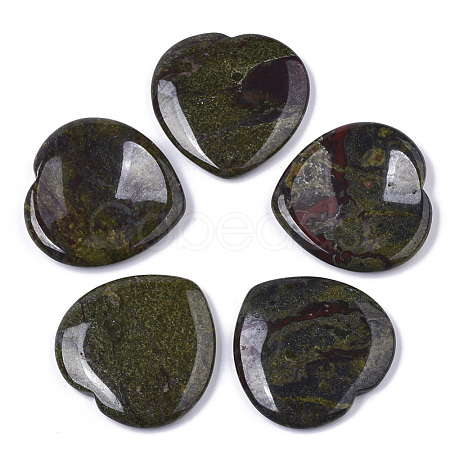 Natural Dragon Blood Thumb Worry Stone G-N0325-01R-1