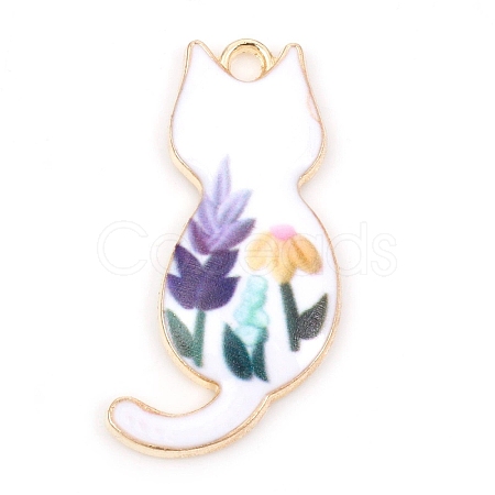 Alloy Enamel Pendants ENAM-CJC0002-25G-02-1