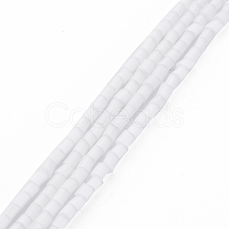 Glass Silk Stain Style Beads Strands GLAA-N047-001A-07-1