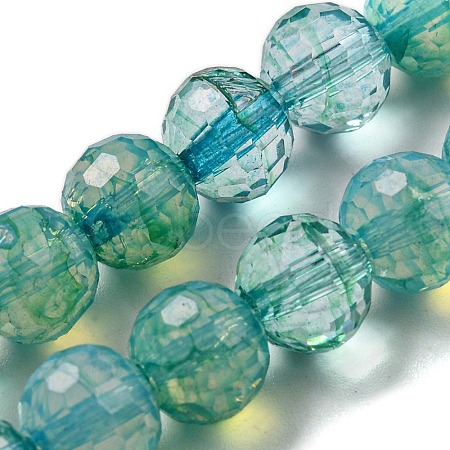 Baking Paint Glass Bead Strands GLAA-G116-02F-1