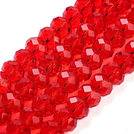 Handmade Imitate Austrian Crystal Faceted Rondelle Glass Beads X-G02YI0G4-1