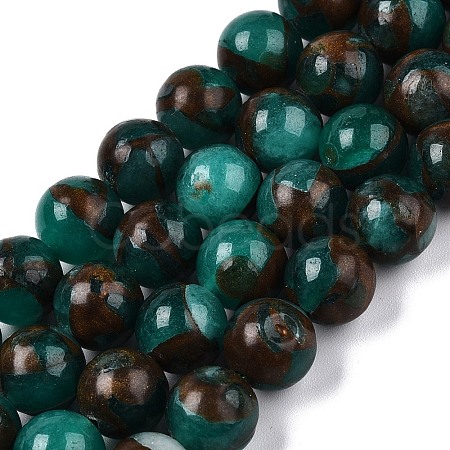 Natural Chalcedony Beads Strands G-S333-8mm-014F-1