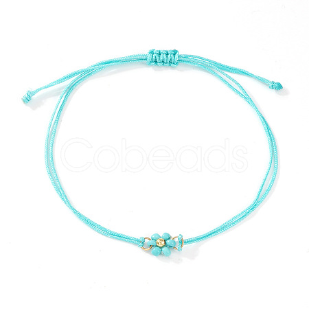 Adjustable Glass Seed Bead Link Bracelets DH6590-5-1