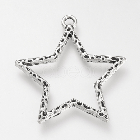 Tibetan Style Alloy Pendants TIBE-S310-006AS-LF-1