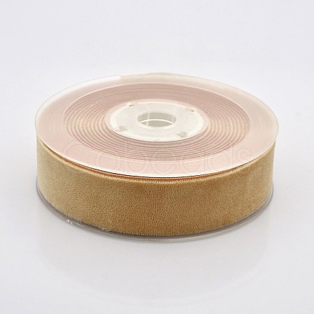 Polyester Velvet Ribbon for Gift Packing and Festival Decoration SRIB-M001-26mm-845-1