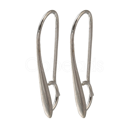 Brass Earring Hooks KK-H502-11P-1