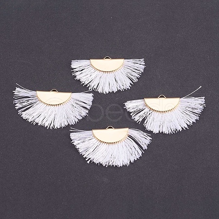 Nylon Tassel Pendants KK-F755-28G-09-NF-1