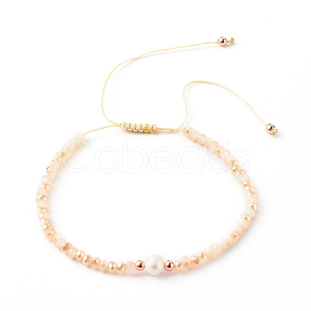 Adjustable Nylon Thread Braided Bead Bracelets BJEW-JB06456-01-1