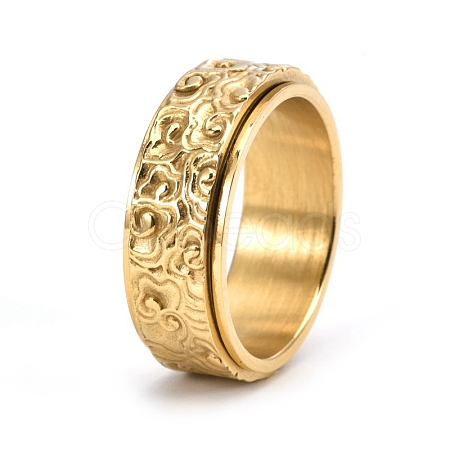 Rotatable Tainless Steel Finger Ring PW-WG99EDB-13-1