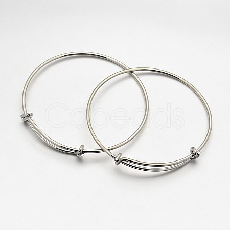 Adjustable Brass Bangles Making X-BJEW-E218-01P-NF-1