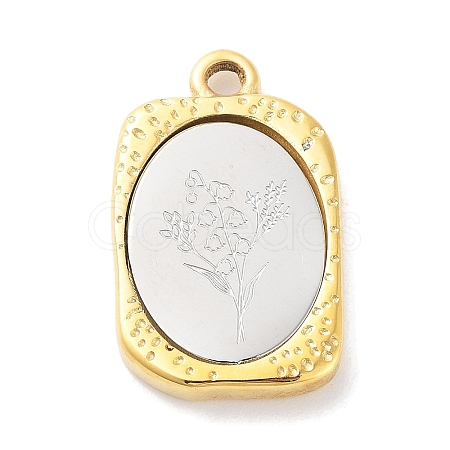 304 Stainless Steel Pendants STAS-F303-B05-1
