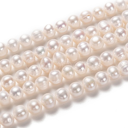 Natural Cultured Freshwater Pearl Beads Strands PEAR-L033-18-01-1