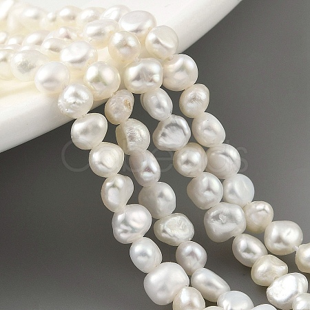 Natural Cultured Freshwater Pearl Beads Strands PEAR-A006-02E-X-1