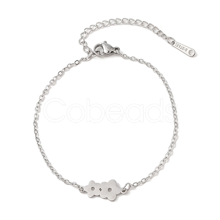 Non-Tarnish 304 Stainless Steel Bracelets BJEW-Q340-04P-1