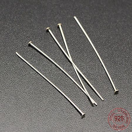 Sterling Silver Flat Head Pins X-STER-M030-B-01S-1