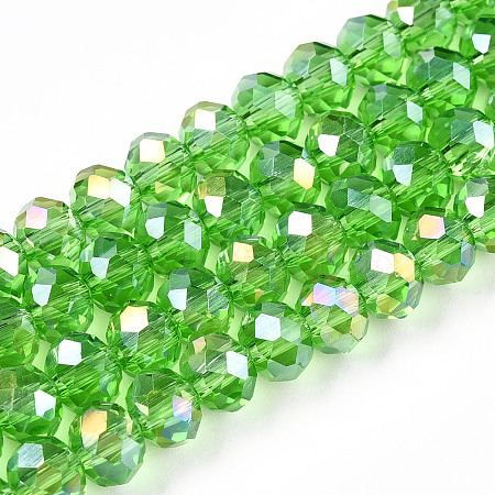 Electroplate Glass Beads Strands LS-EGLA-A044-T6mm-B11-1