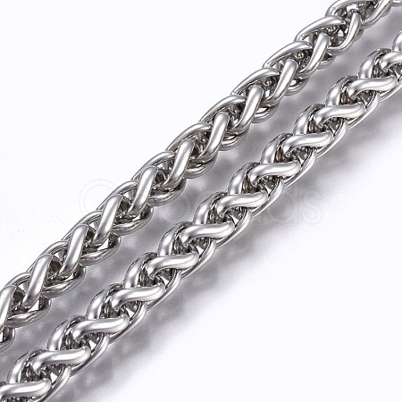 Tarnish Resistant 304 Stainless Steel Wheat Chains STAS-P219-05-A-1