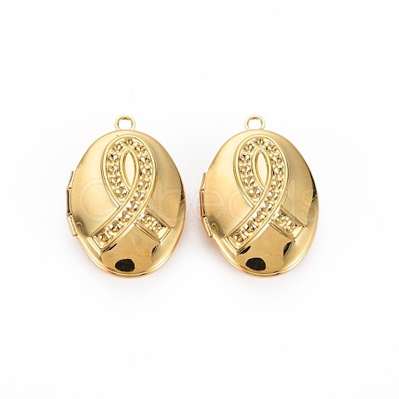 Brass Locket Pendants KK-S356-749-1