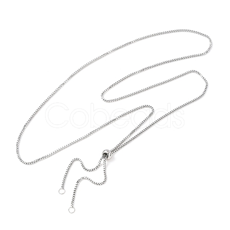 Tarnish Resistant Stainless Steel Slider Necklace Making X-AJEW-JB00476-1