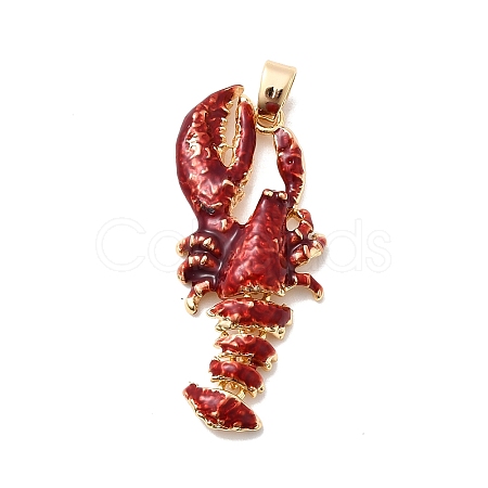 Brass Enamel Pendants KK-A277-03G-02-1