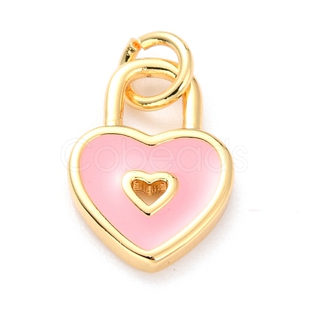 Brass Enamel Pendants KK-M218-11E-RS-1