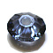 Imitation Austrian Crystal Beads, Grade AAA, K9 Glass, Faceted, Flat Round, Prussian Blue, 4.5x2.5mm, Hole: 0.7~0.9mm