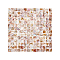 Square Natural Shell Pattern Paper, Wall Stickers, for Shelf Liner Dresser Drawer Locker, Wheat, 30.3x30.3x0.2cm