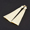 Nylon Tassels Big Pendant Decorations, Light Yellow, 83~92x9~10mm, Hole: 1.5~4mm