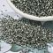 MIYUKI Delica Beads Small, Cylinder, Japanese Seed Beads, 15/0, (DBS0048) Silverlined Light Gray, 1.1x1.3mm, Hole: 0.7mm, about 175000pcs/bag, 50g/bag