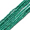 Natural Howlite Beads Strands, Dyed, Round, Green, 2mm, Hole: 0.6mm, about 198pcs/strand, 15.20 inch(38.6cm)